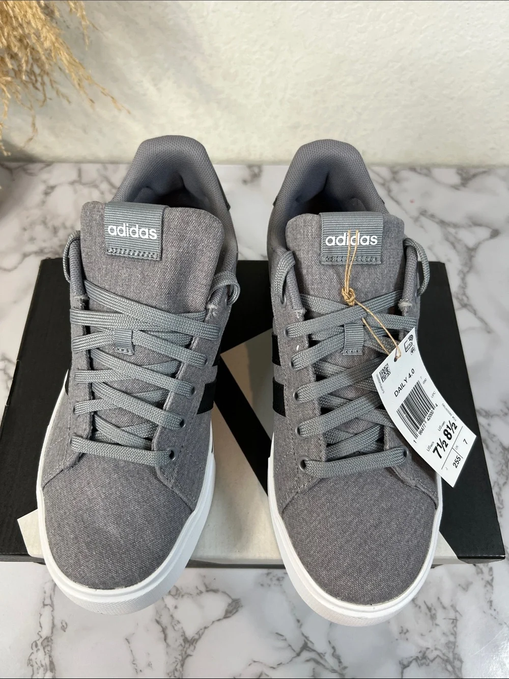 Adidas Daily 3.0 Grey Black Shoes Size 7.5 Men’s / 8.5 Women’s